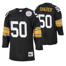 1975 Pittsburgh Steelers Ryan Shazier #50 Authentic Black Throwback Jersey