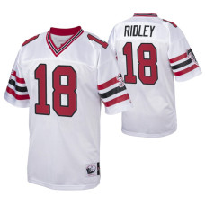1989 Atlanta Falcons Calvin Ridley #18 Authentic White Throwback Jersey