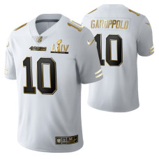 Jimmy Garoppolo San Francisco 49ers Super Bowl LIV White Vapor Limited Golden Edition Jersey