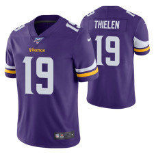 Minnesota Vikings Adam Thielen Purple 100th Season Vapor Limited Jersey