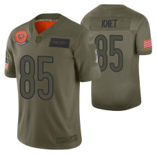 Bears Cole Kmet 2019 Salute to Service #85 Olive Limited Jersey