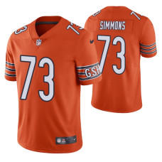 Bears Lachavious Simmons 2020 NFL Draft Orange Jersey Vapor Limited