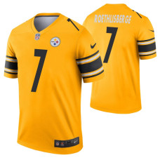 Men's Ben Roethlisberger Pittsburgh Steelers Jersey Gold Inverted Legend Edition