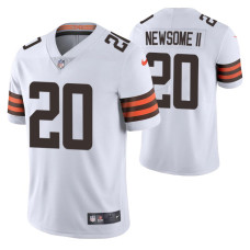 2021 NFL Draft Cleveland Browns #20 Greg Newsome II White Vapor Limited Jersey