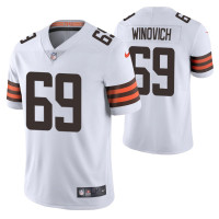 Chase Winovich #69 Vapor Limited White Cleveland Browns Jersey