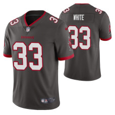 2022 NFL Draft Tampa Bay Buccaneers #33 Rachaad White Pewter Vapor Limited Jersey