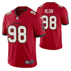 Anthony Nelson #98 Vapor Limited Red Tampa Bay Buccaneers Jersey
