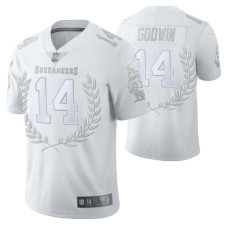 Tampa Bay Buccaneers 14 #Chris Godwin limited edition White collection Jersey