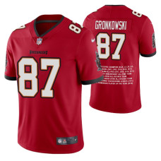 Tampa Bay Buccaneers #Rob Gronkowski Limited Edition Red Career Highlight Jersey