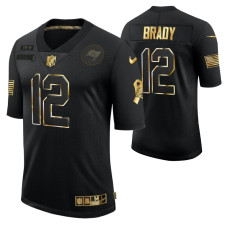 Golden Limited Black #12 Tom Brady Tampa Bay Buccaneers Jersey