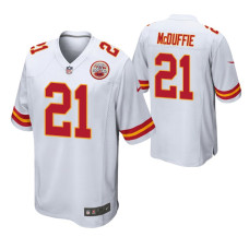2022 NFL Draft Kansas City Chiefs #21 Trent McDuffie White Game Jersey