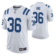 Brandon King NO. 36 Vapor Limited White Indianapolis Colts Jersey