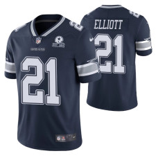Dallas Cowboys Ezekiel Elliott 60th Anniversary Navy Vapor Limited Jersey