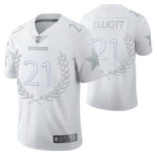 Dallas Cowboys 21 #Ezekiel Elliott limited edition White collection Jersey