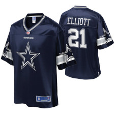 Men's Dallas Cowboys Ezekiel Elliott Team Icon Navy Jersey