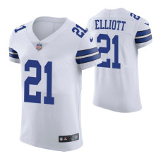 Dallas Cowboys Ezekiel Elliott #21 White Vapor Elite Jersey