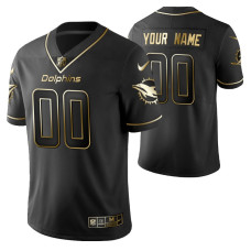 Custom Black Denver Broncos Golden Edition Vapor Untouchable Limited Men's Jersey
