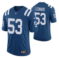 Indianapolis Colts Darius Leonard Royal 100th Season Vapor Limited Jersey