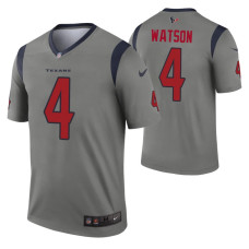 Men's Deshaun Watson Houston Texans Jersey Gray Inverted Legend Edition