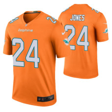 Byron Jones Miami Dolphins Men's Orange Color Rush Legend Jersey