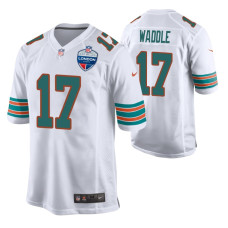 2021 NFL London Game Miami Dolphins Jaylen Waddle #17 White Game Jersey