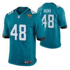 2022 NFL Draft Jacksonville Jaguars #48 Chad Muma Teal Game Jersey