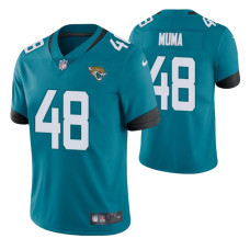 2022 NFL Draft Jacksonville Jaguars #48 Chad Muma Teal Vapor Limited Jersey