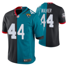 2022 NFL Draft Jacksonville Jaguars #44 Travon Walker Teal Black Split Game Jersey