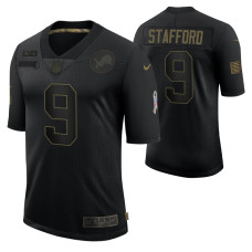 Detroit Lions Matthew Stafford #9 Black Limited 2020 Salute To Service Jersey