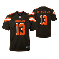 Cleveland Browns Odell Beckham Jr. Brown Game Youth Jersey