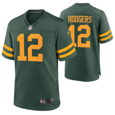 Nike Green Bay Packers Aaron Rodgers #12 Alternate Game Green Jersey