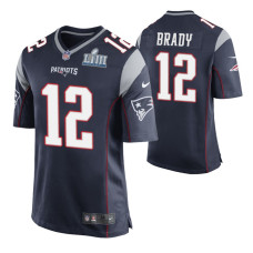 Men's New England Patriots Tom Brady Super Bowl LIII Nike Game Jersey - Navy