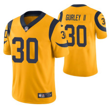 Men's - Los Angeles Rams #30 Todd Gurley II Gold Nike color rush Limited Jersey