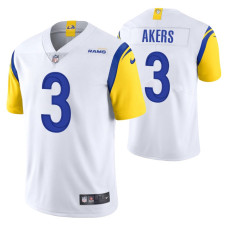 Cam Akers NO. 3 Vapor Limited White Los Angeles Rams Jersey