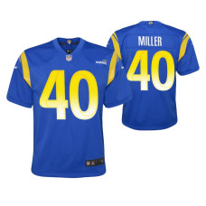 Los Angeles Rams Von Miller #40 Royal Game Youth Jersey
