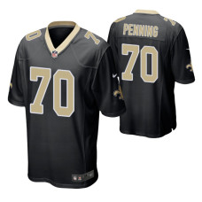 2022 NFL Draft New Orleans Saints #70 Trevor Penning Black Game Jersey