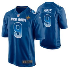 Men's NFC New Orleans Saints Drew Brees 2019 Pro Bowl Nike Game Jersey - Royal