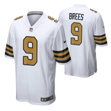 Nike New Orleans Saints Drew Brees #9 Alternate Game White Jersey