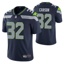 Chris Carson NO. 32 Vapor Limited College Navy Seattle Seahawks Jersey