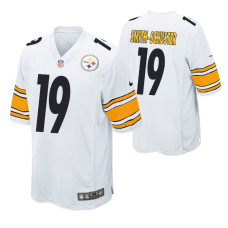 Men's Pittsburgh Steelers JuJu Smith-Schuster #19 Game White Jersey