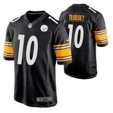 Pittsburgh Steelers #10 Mitchell Trubisky Black Game Jersey