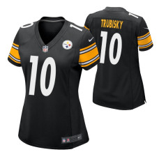 Women's Pittsburgh Steelers Mitchell Trubisky #10 Black Game Jersey
