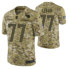 Tennessee Titans #77 Taylor Lewan Camo 2018 Salute to Service Jersey - Men's