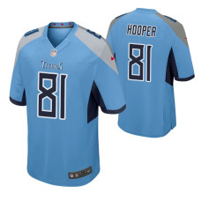 Tennessee Titans Austin Hooper #81 Light Blue Game Jersey