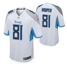 Tennessee Titans Austin Hooper #81 White Game Jersey