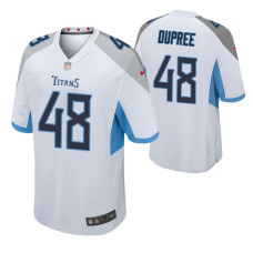 Tennessee Titans #48 Bud Dupree White Game Jersey