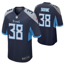 Tennessee Titans #38 Buster Skrine Navy Game Jersey