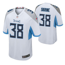 Tennessee Titans #38 Buster Skrine White Game Jersey