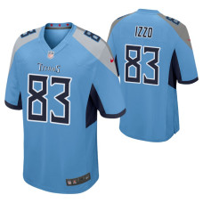 Tennessee Titans #83 Ryan Izzo Light Blue Game Jersey