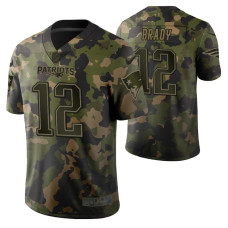 New England Patriots Tom Brady Camouflage Memorial Day Jersey - Green